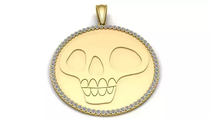 Modern Skull Pendant