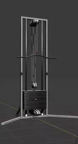 Crossover Gym Machine  High-Quality 3D Model 3D model