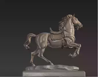 War Horse Statue  Dynamic Bronze Monument