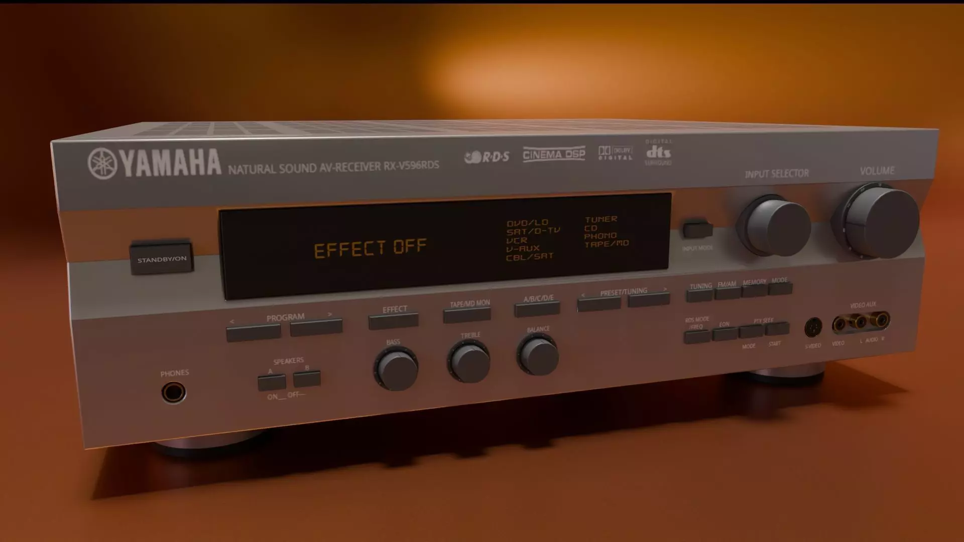 YAMAHA RXV596RDS RECEIVER 3D model_24