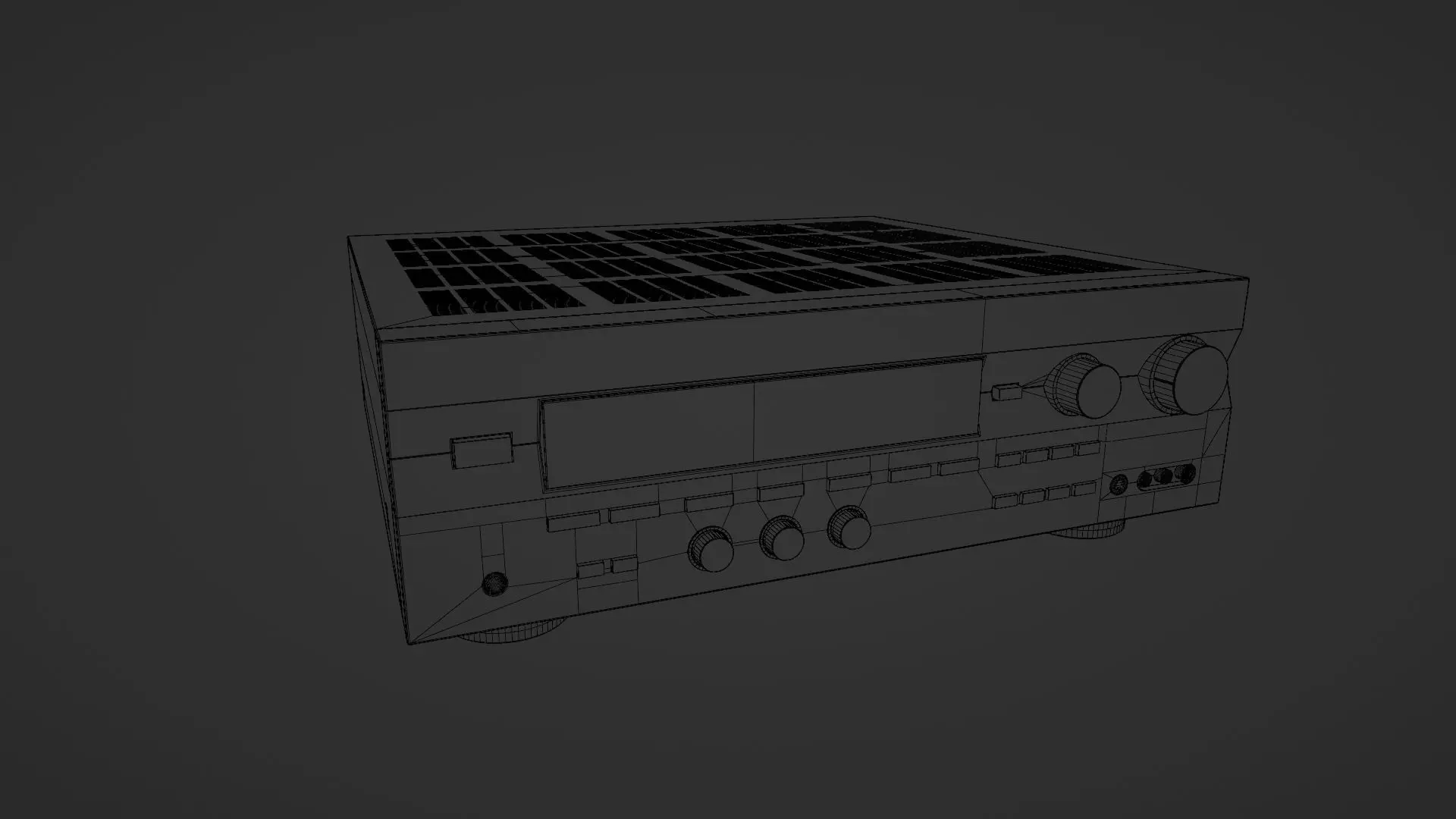 YAMAHA RXV596RDS RECEIVER 3D model_3