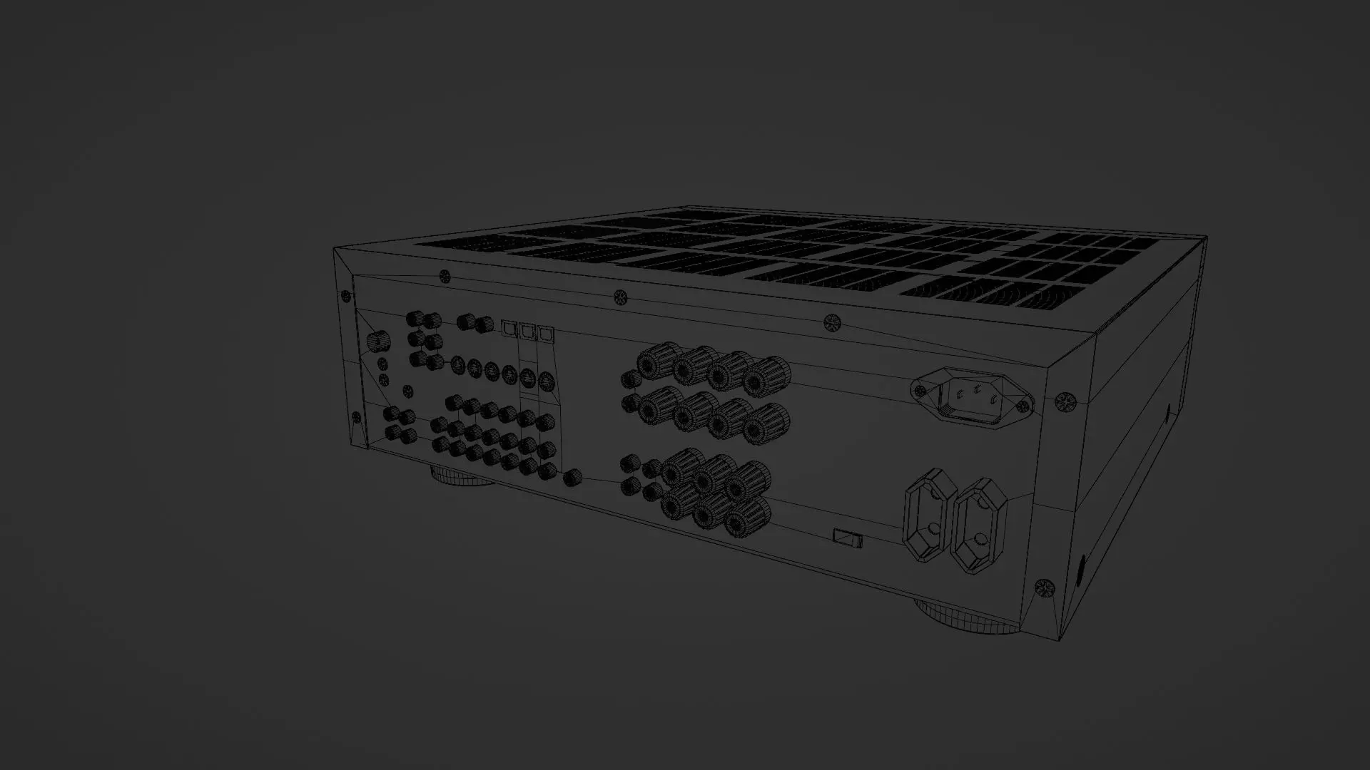 YAMAHA RXV596RDS RECEIVER 3D model_4