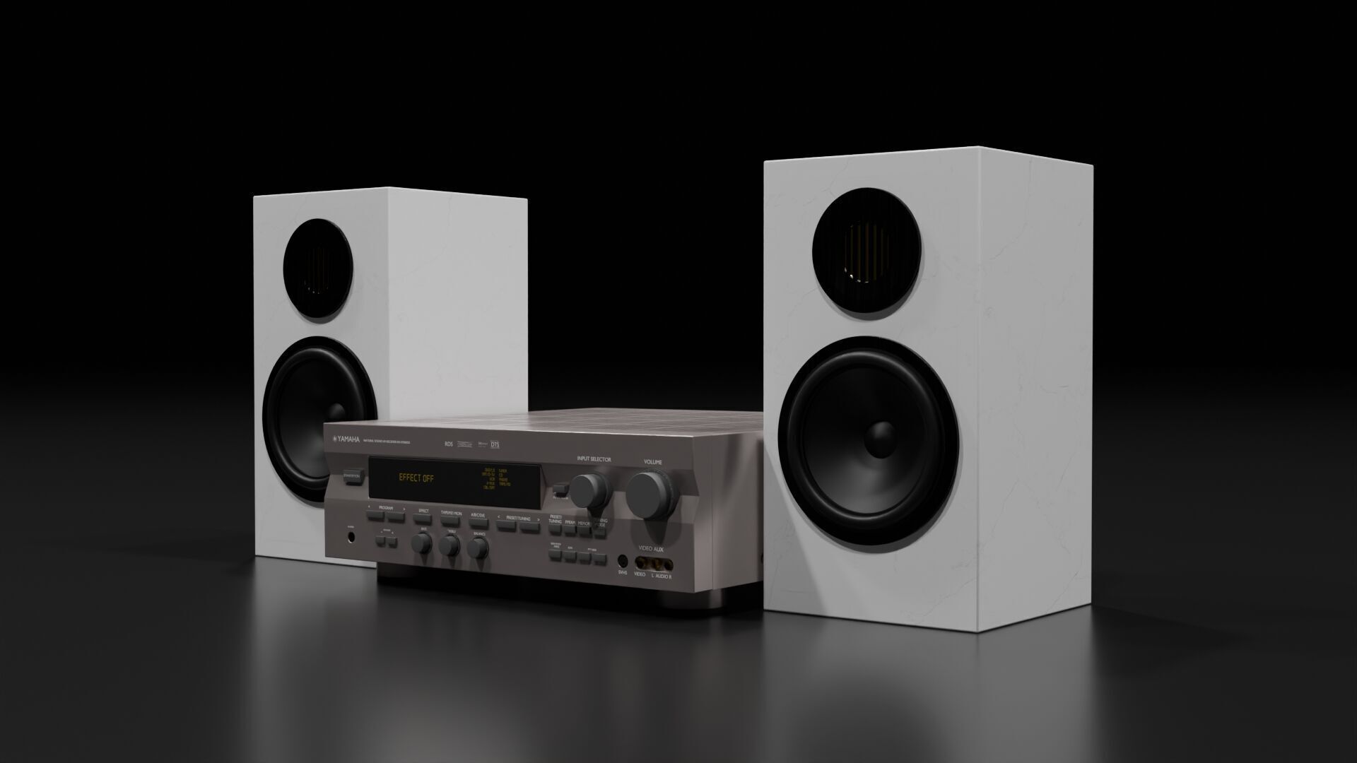 YAMAHA RXV596RDS RECEIVER 3D model_6