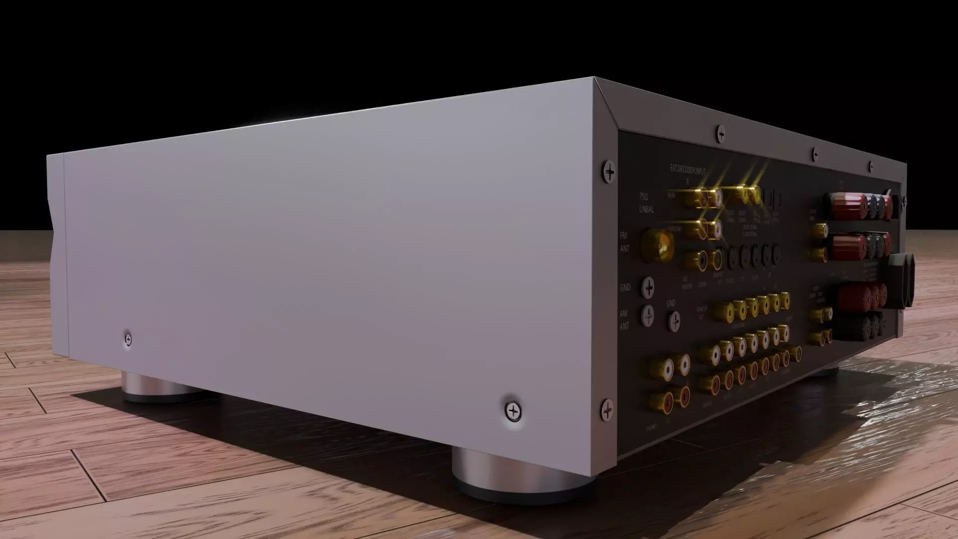 YAMAHA RXV596RDS RECEIVER 3D model_11