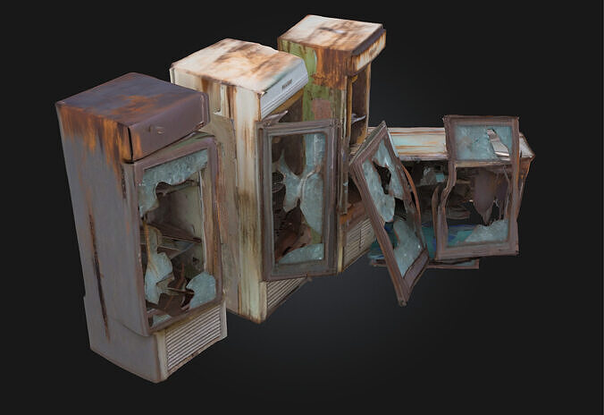Abandoned Coolers  Forgotten Containers of the Past 3D model 2