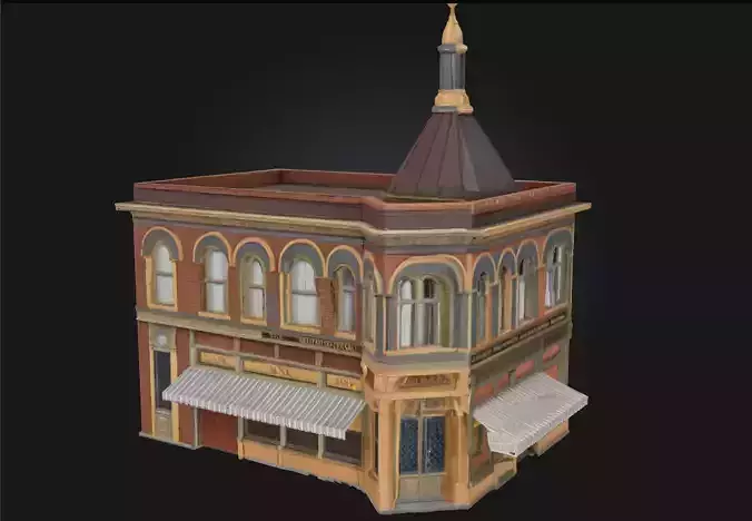 Arkham Bank Building Model  Gothic Grandeur Meets Financial  3D model