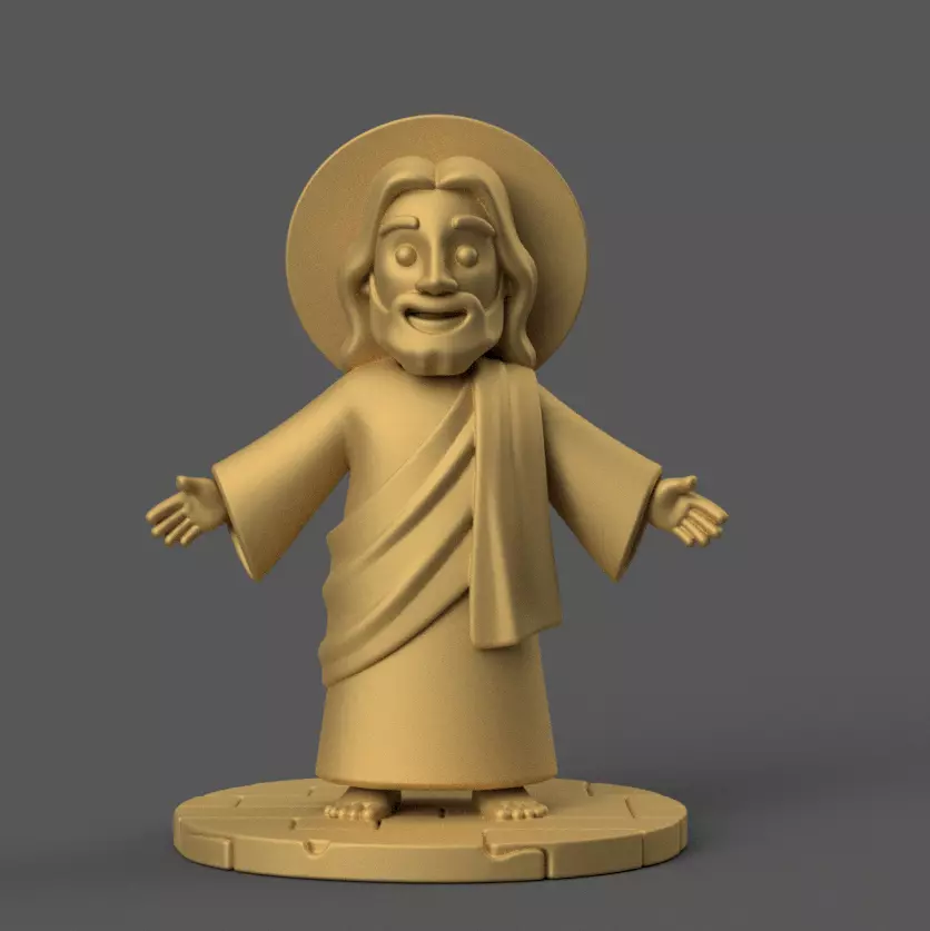 Jesus Figurine for Home and Gifts 3D STL Model 3D print model