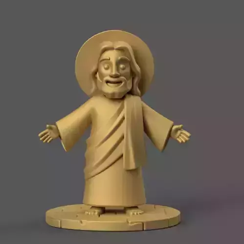 Jesus Figurine for Home and Gifts 3D STL Model