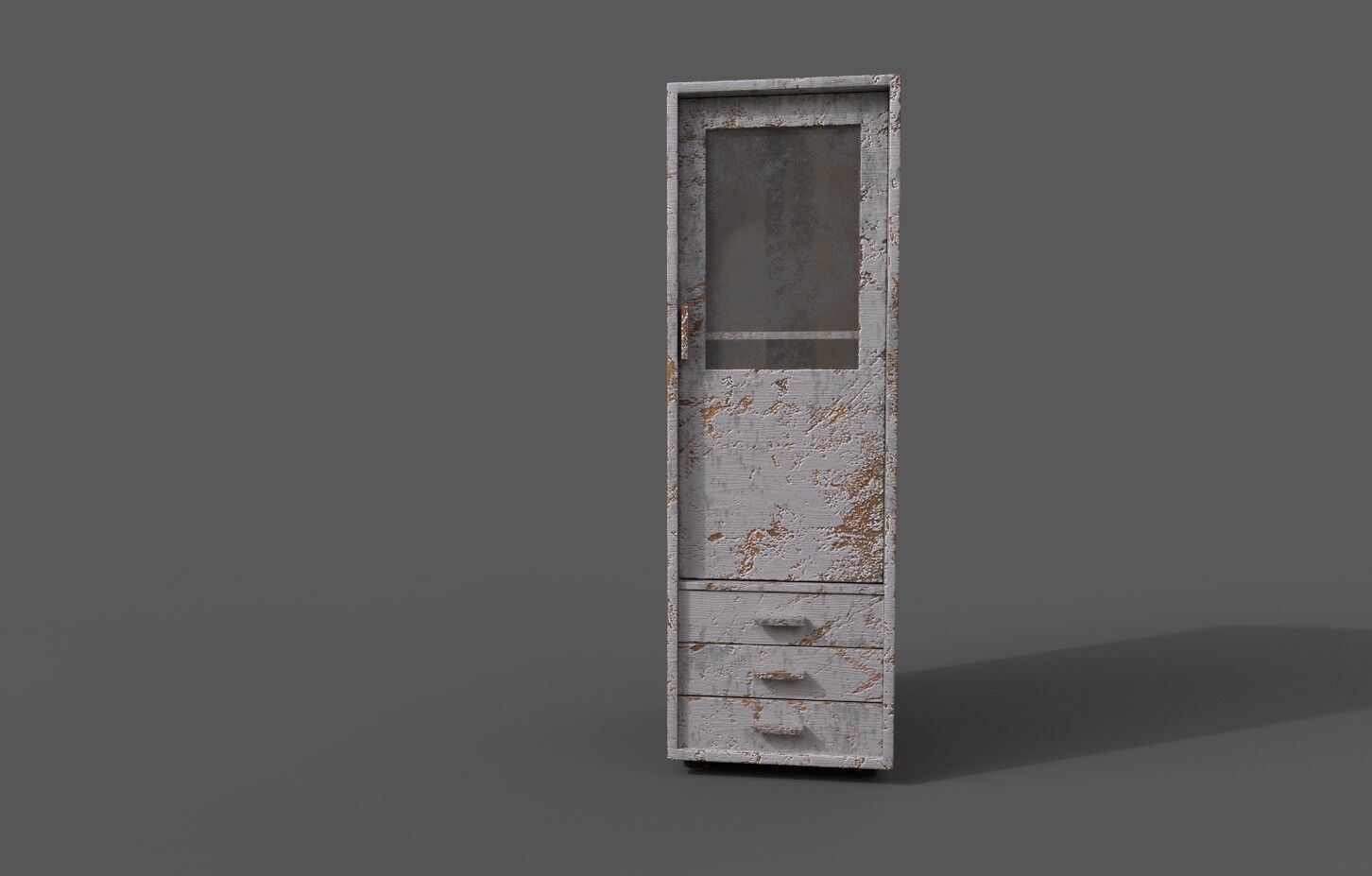 Set Old Modern Furniture 3D Model Low-poly 3D model_5