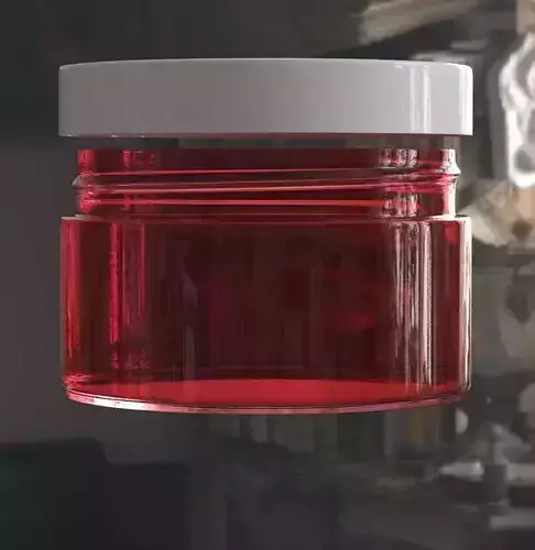 Cosmetic Cream Jar 3D model 