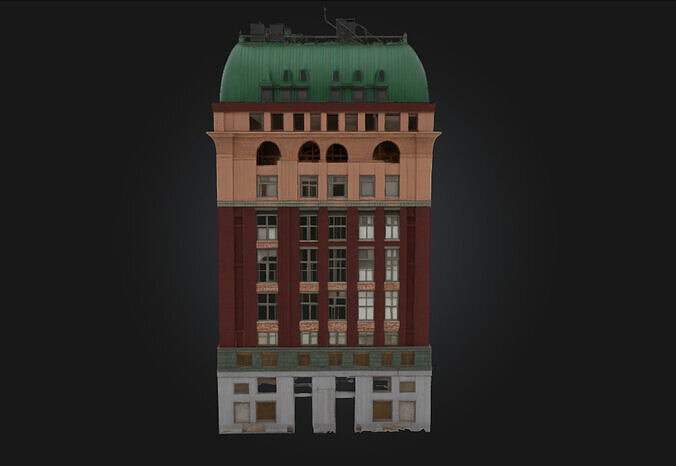 Dominion Building Model  Authority Cast in Stone and Steel 3D model 5