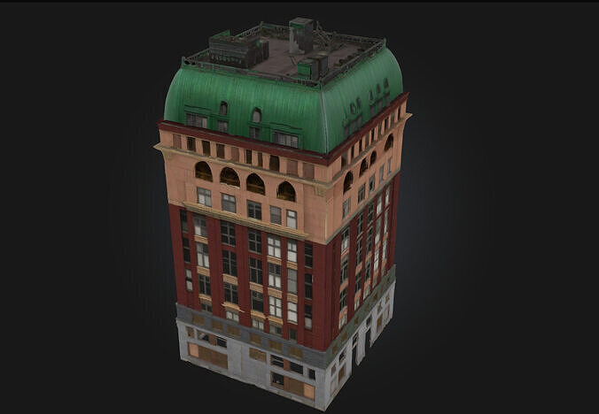 Dominion Building Model  Authority Cast in Stone and Steel 3D model 7
