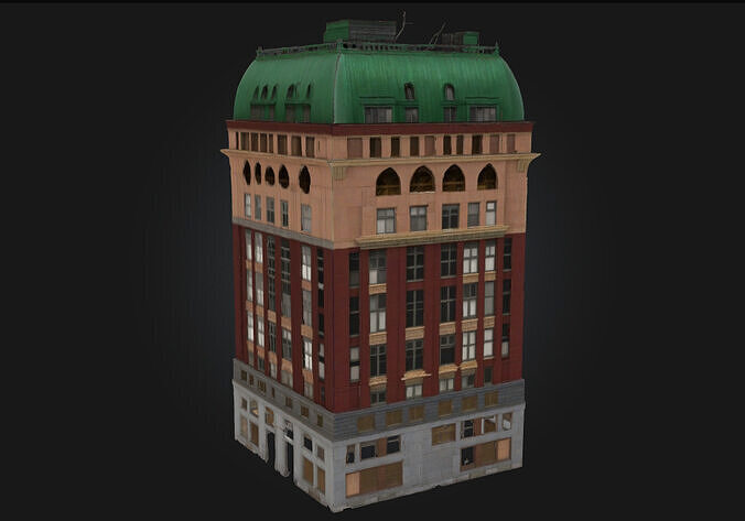 Dominion Building Model  Authority Cast in Stone and Steel 3D model 2