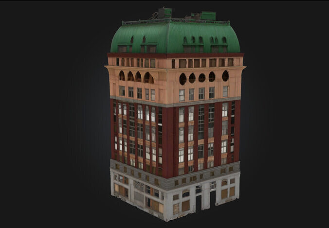 Dominion Building Model  Authority Cast in Stone and Steel 3D model 3