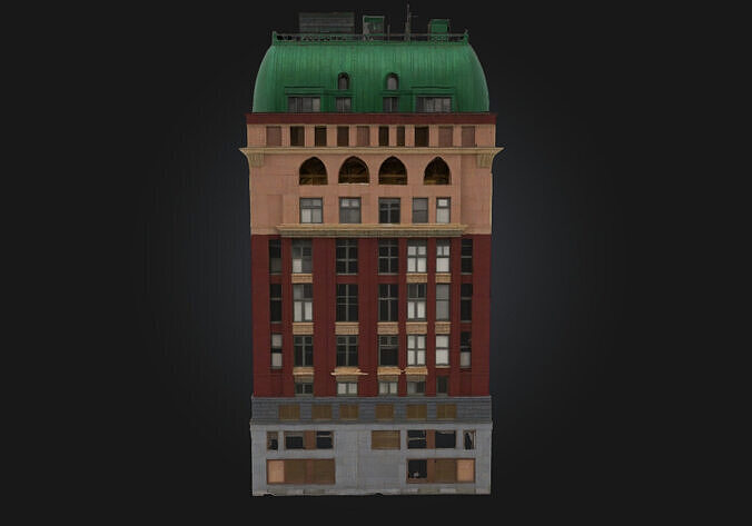 Dominion Building Model  Authority Cast in Stone and Steel 3D model 6