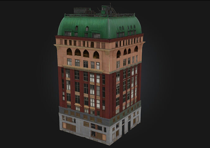 Dominion Building Model  Authority Cast in Stone and Steel 3D model