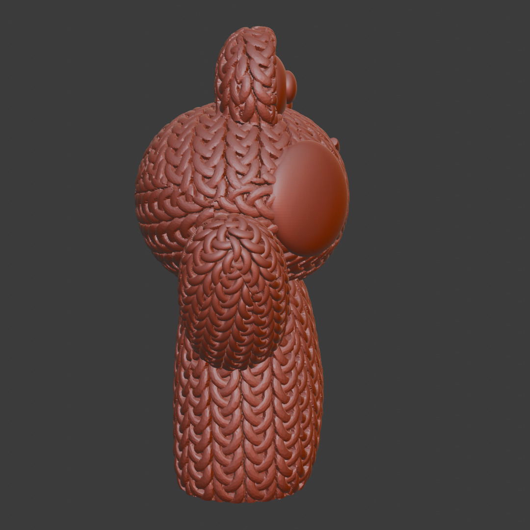 Knitted Frog 3D print model_4