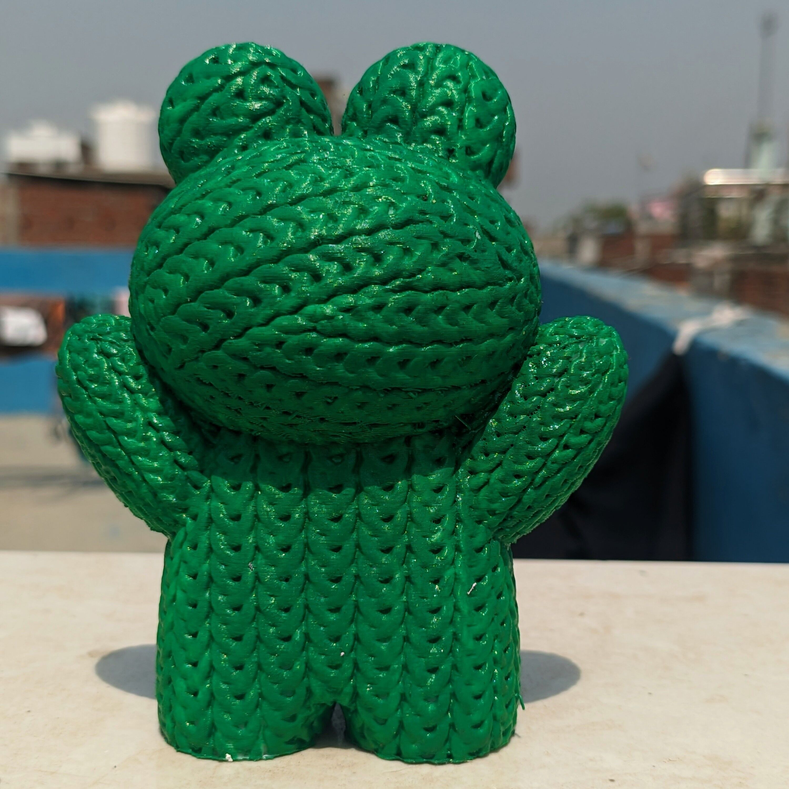 Knitted Frog 3D print model_2