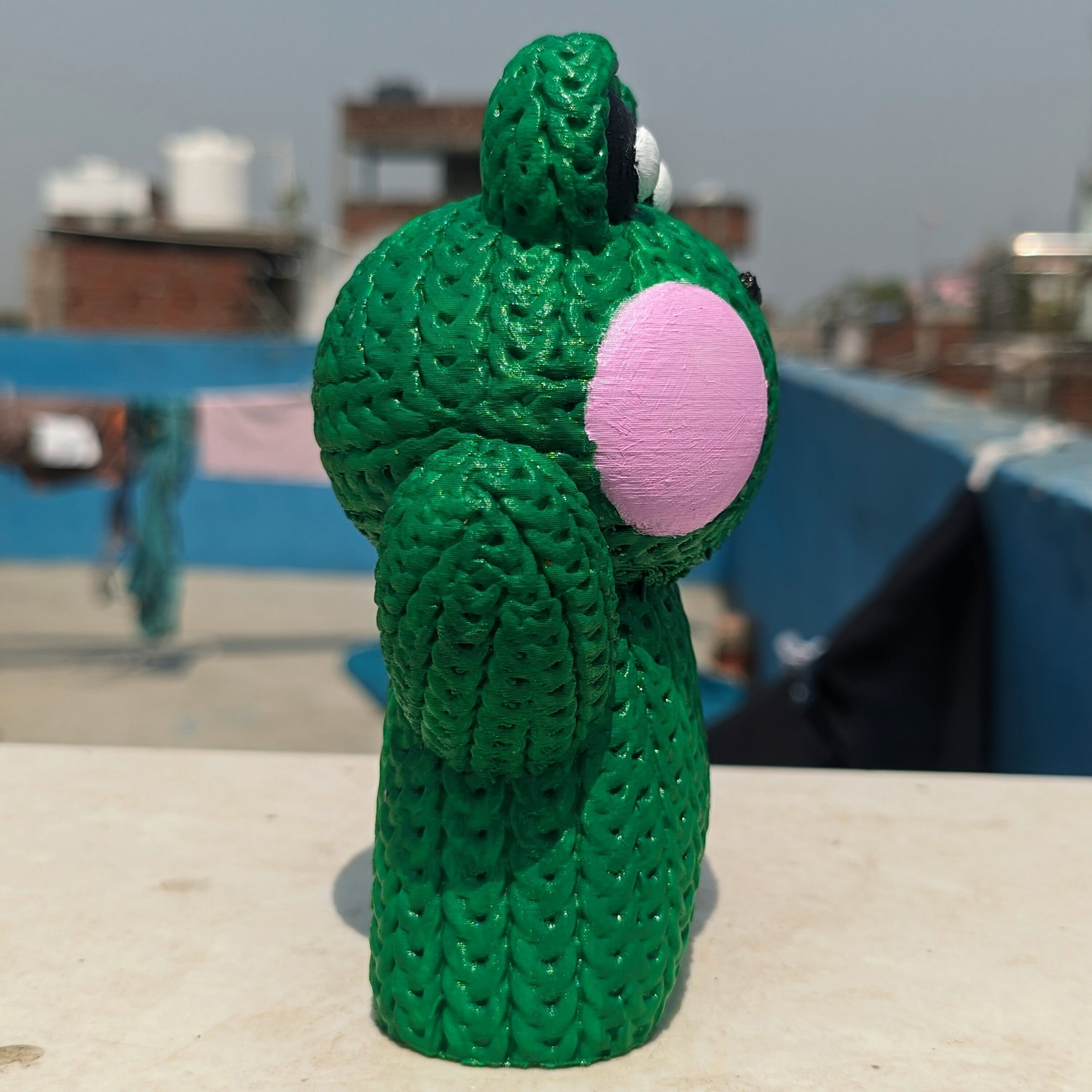 Knitted Frog 3D print model_1