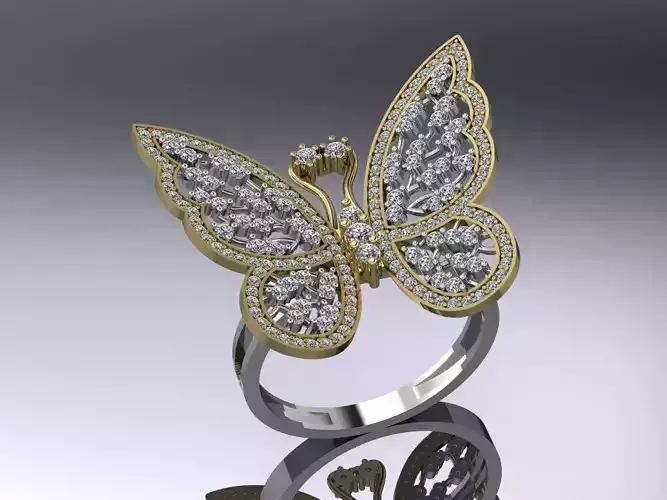 Butterfly Jewelry Ring Gold