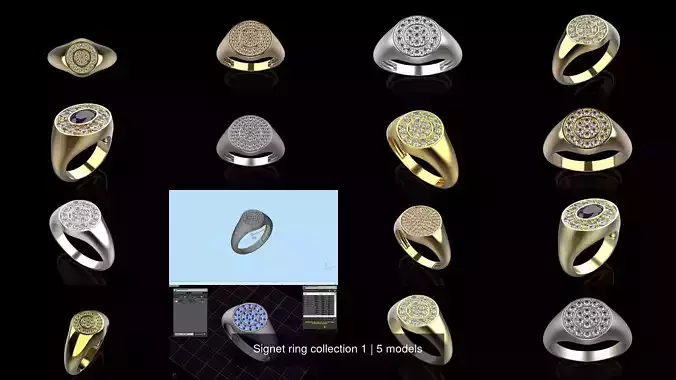 Signet ring collection 1 