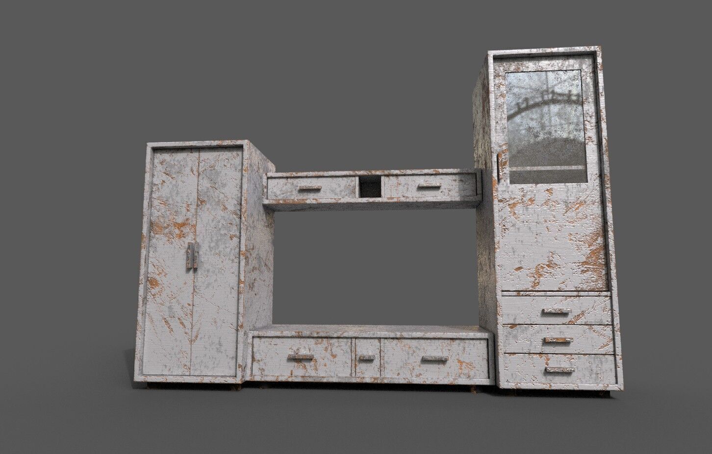 Set 2 Modern Furniture 3D Model Low-poly 3D model_9