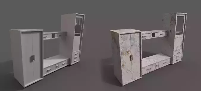 Set 2 Modern Furniture 3D Model