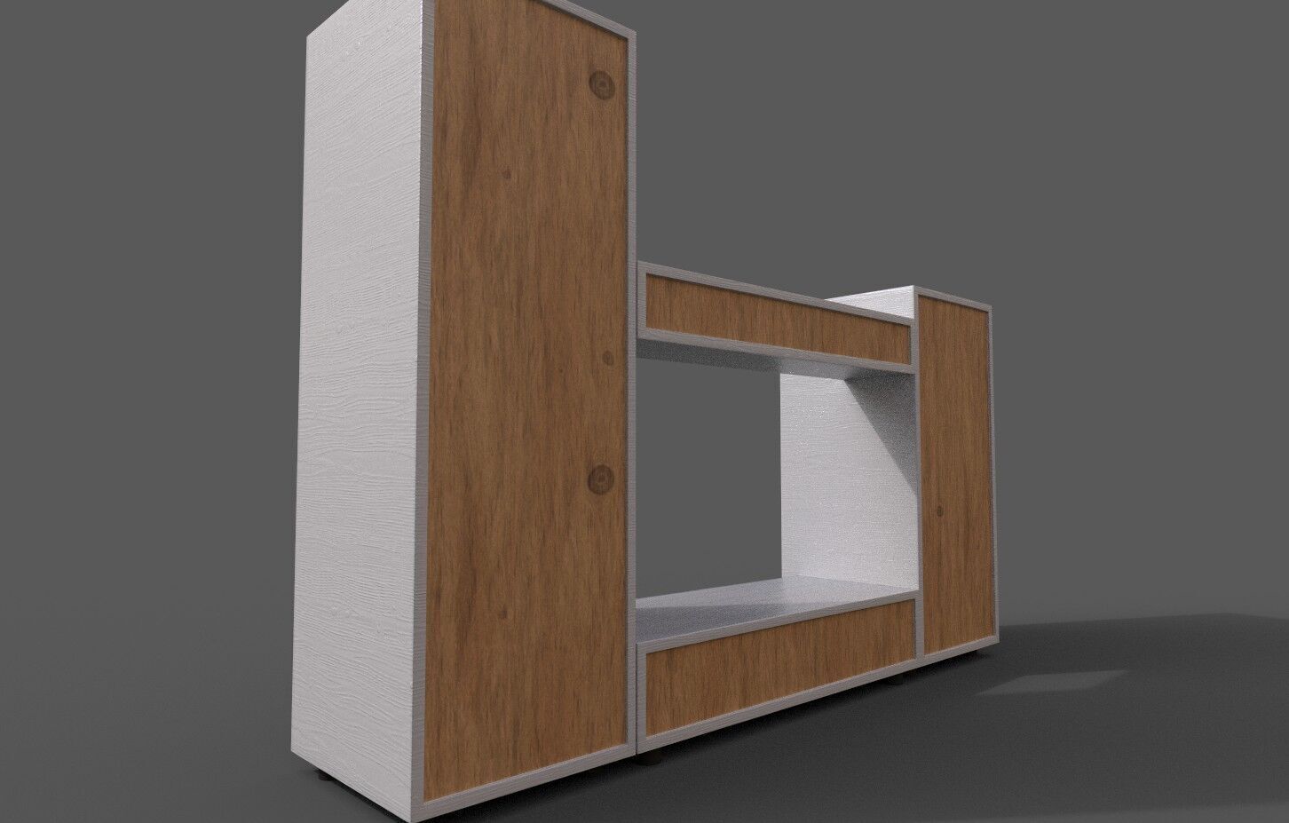 Set 2 Modern Furniture 3D Model Low-poly 3D model_5