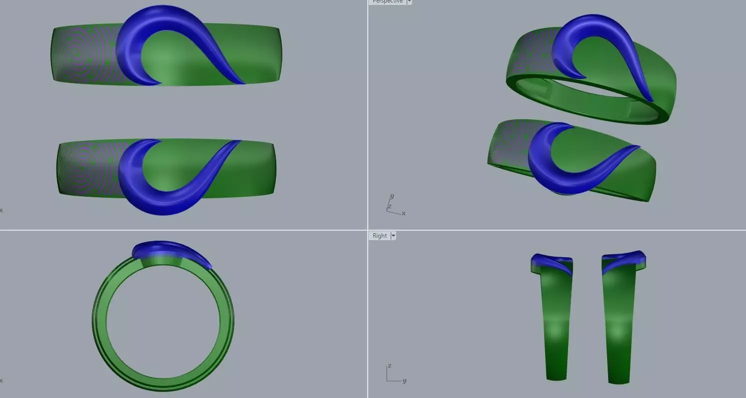 Couple Ring Heart  Amrit Maity Free 3D model_0
