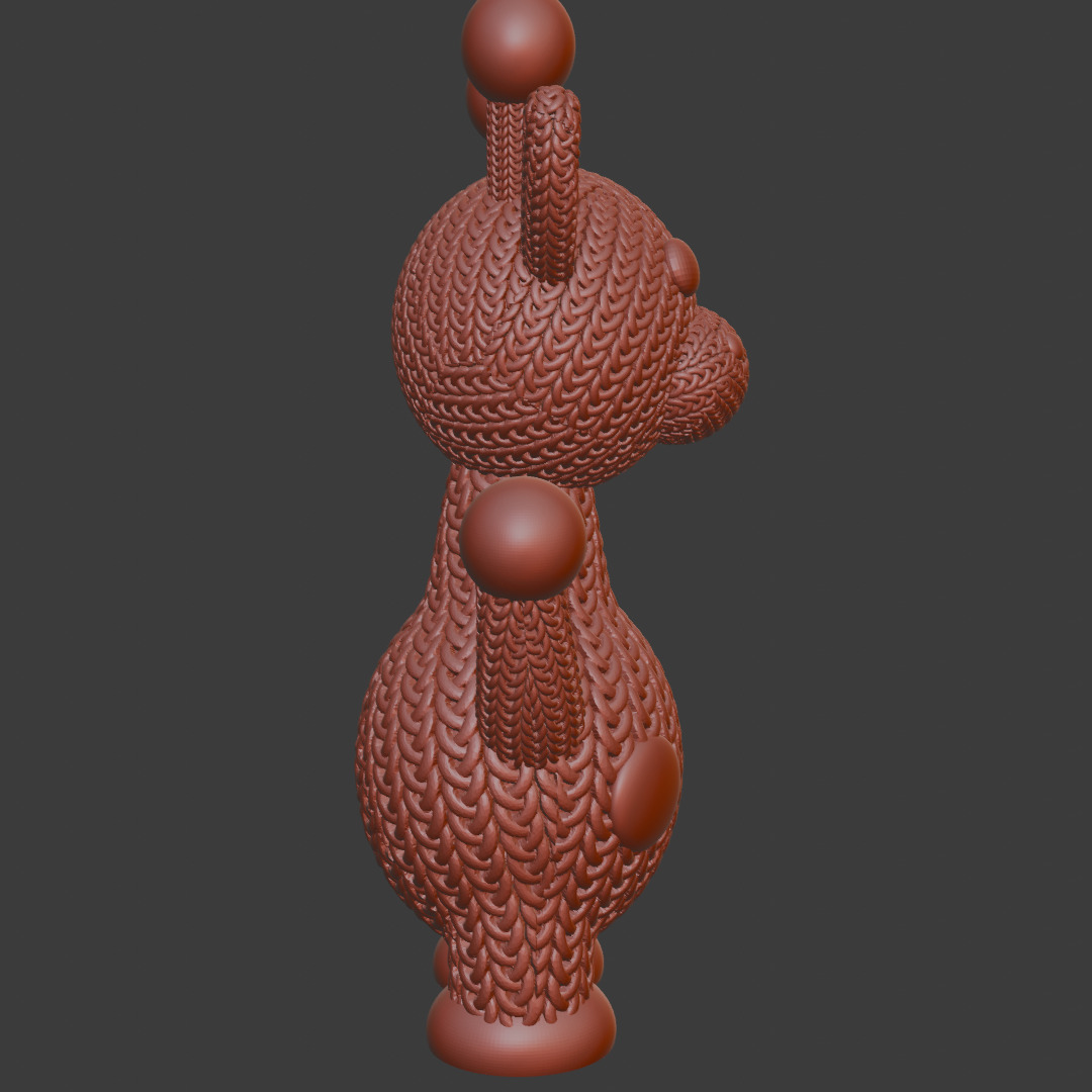 Knitted Giraffe 3D print model_4