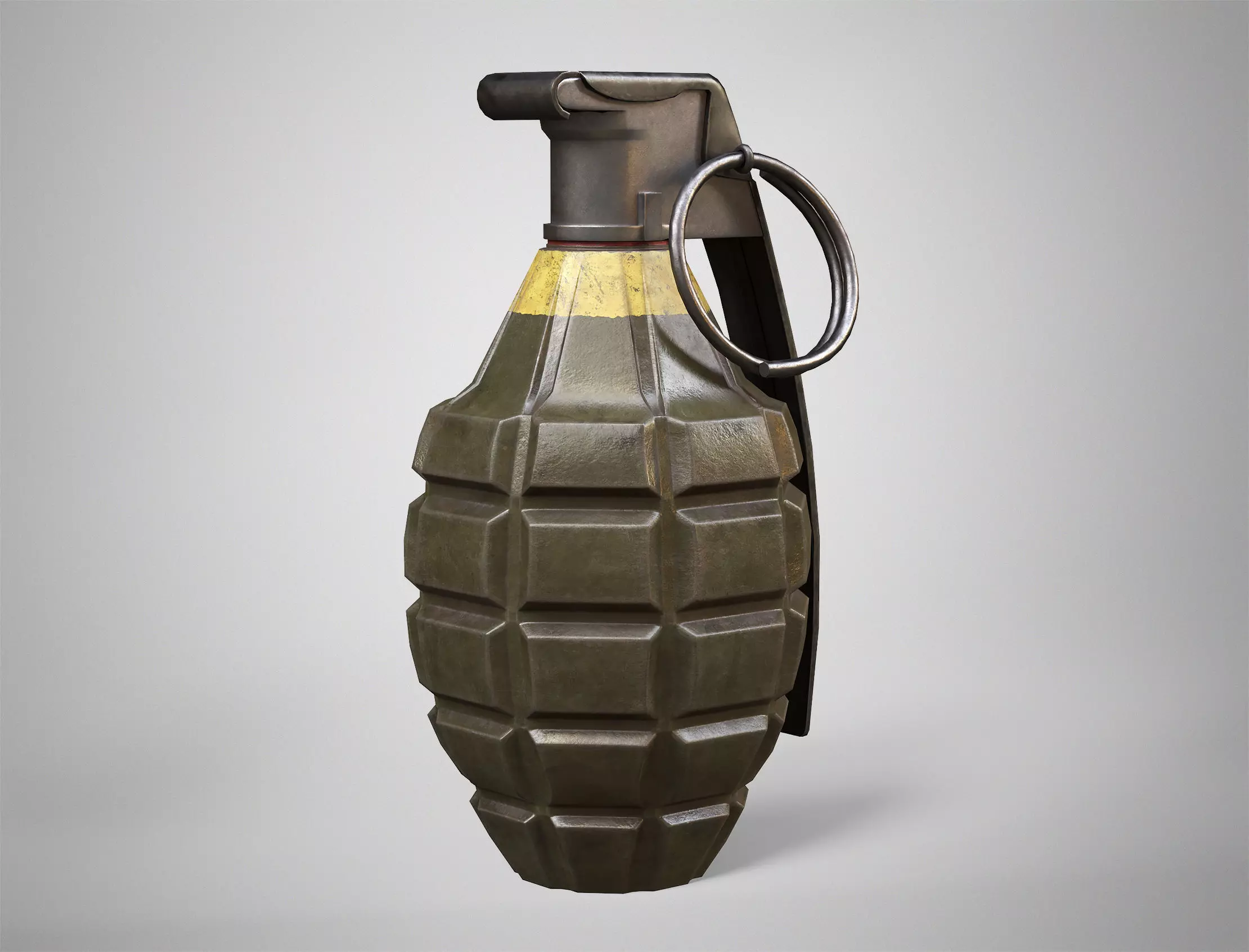 MK2 Hand Grenade AAA Game Ready Low-poly 3D model