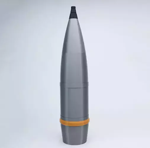 Model of the OF-25 152mm high-explosive artillery shell