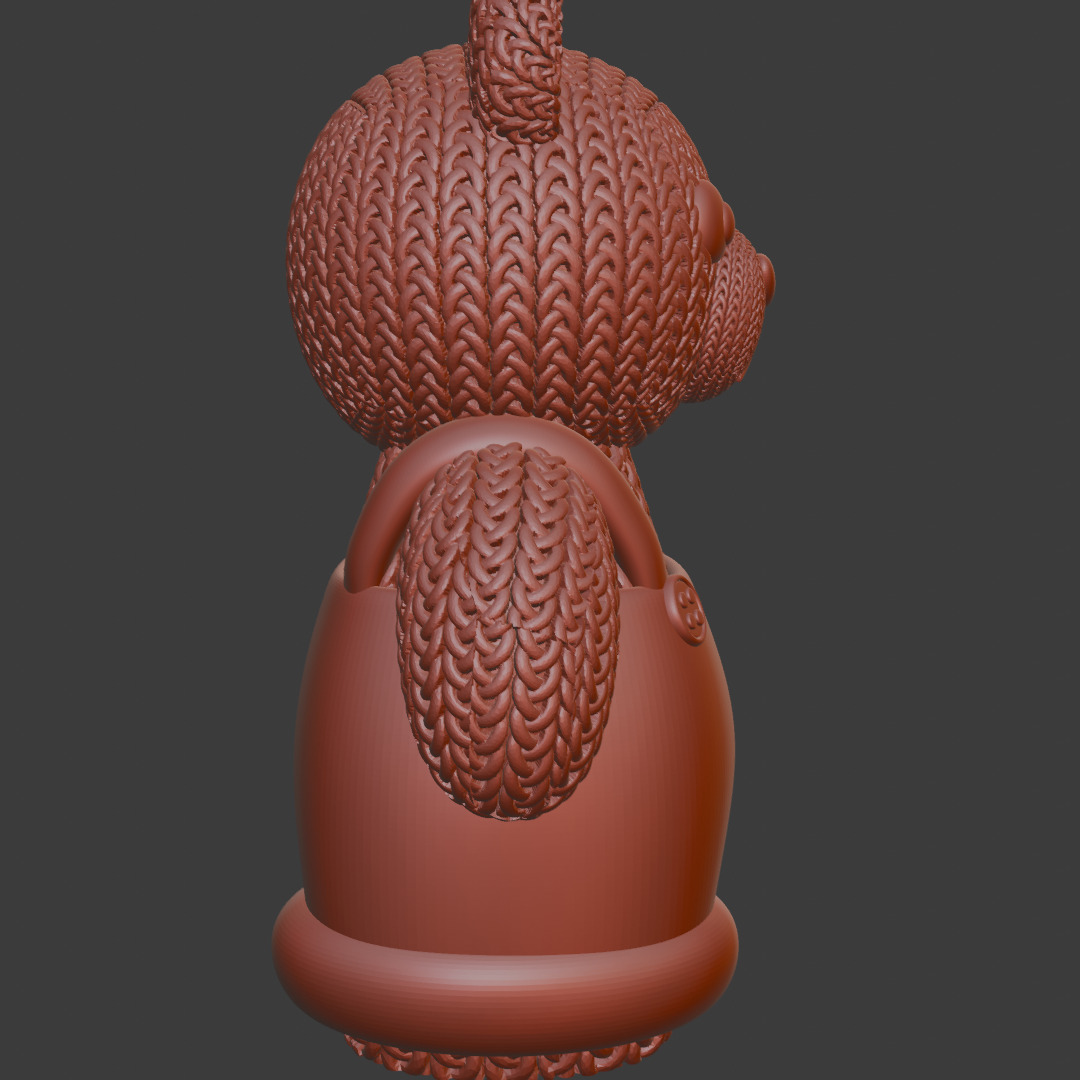 knitted Bear 3D print model_4