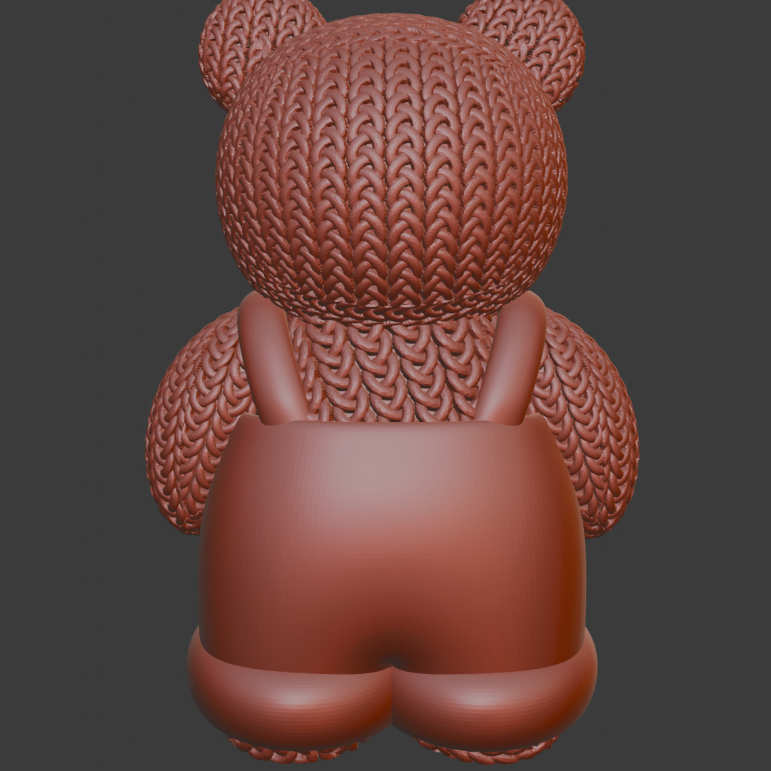 knitted Bear 3D print model_5