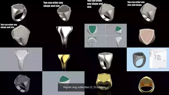 Signet ring collection 2
