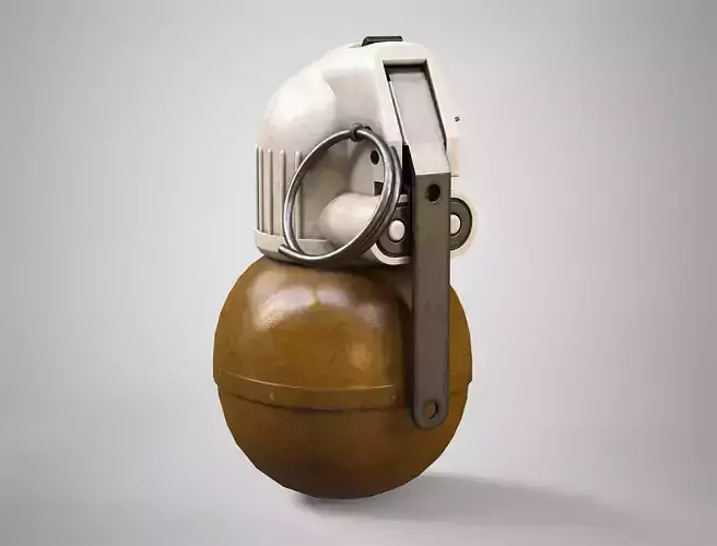 RGN Hand Grenade AAA Game Ready Low-poly 3D model