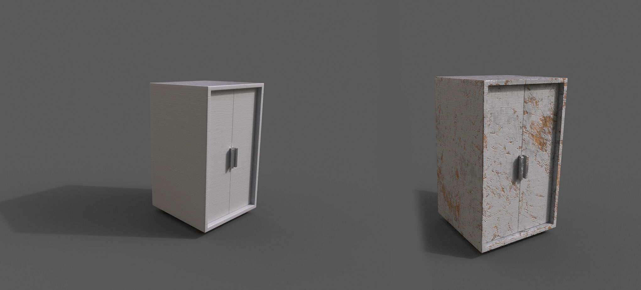 Set 2 Modern Furniture 3D Model Low-poly 3D model_1