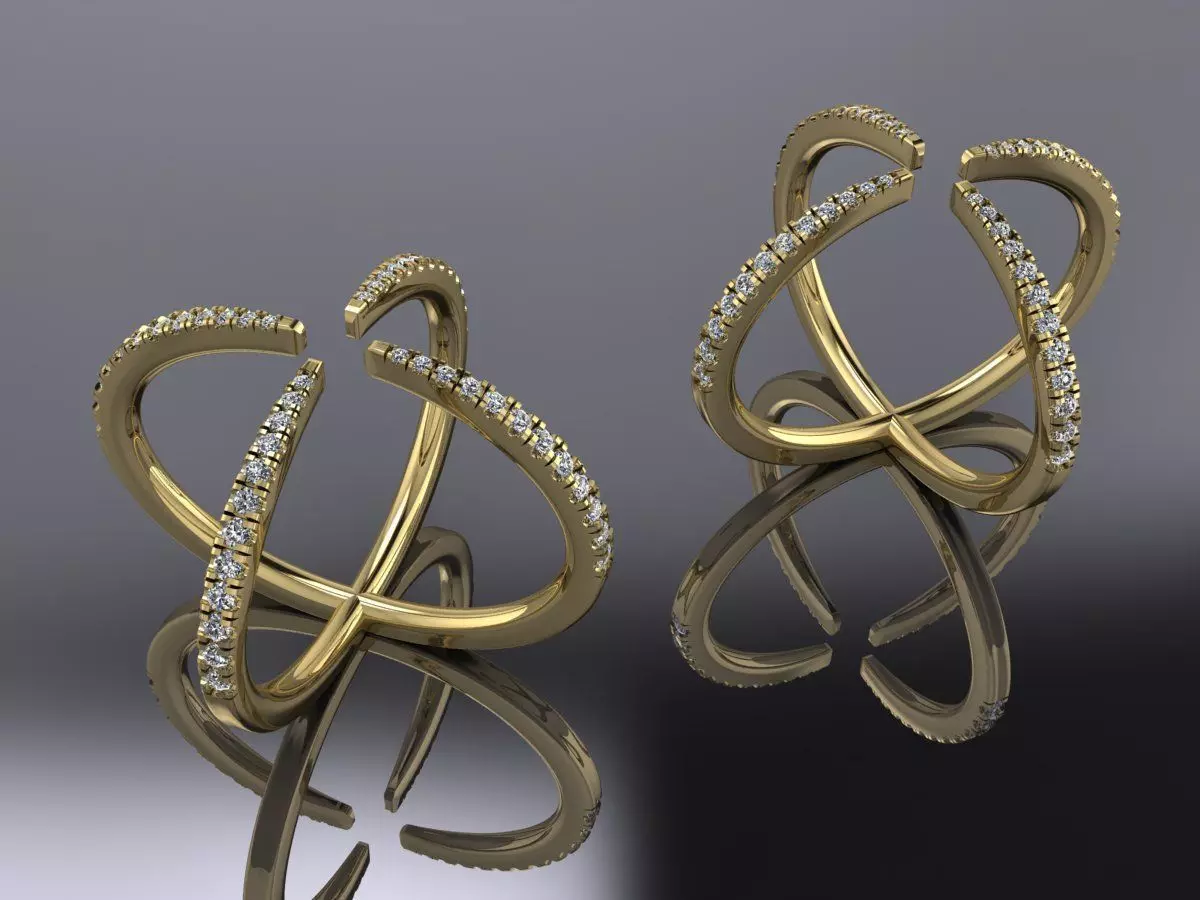 Jewelry Ring Gold 3D print model_0