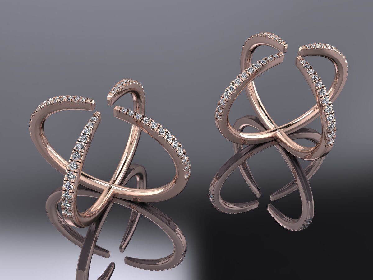 Jewelry Ring Gold 3D print model_2