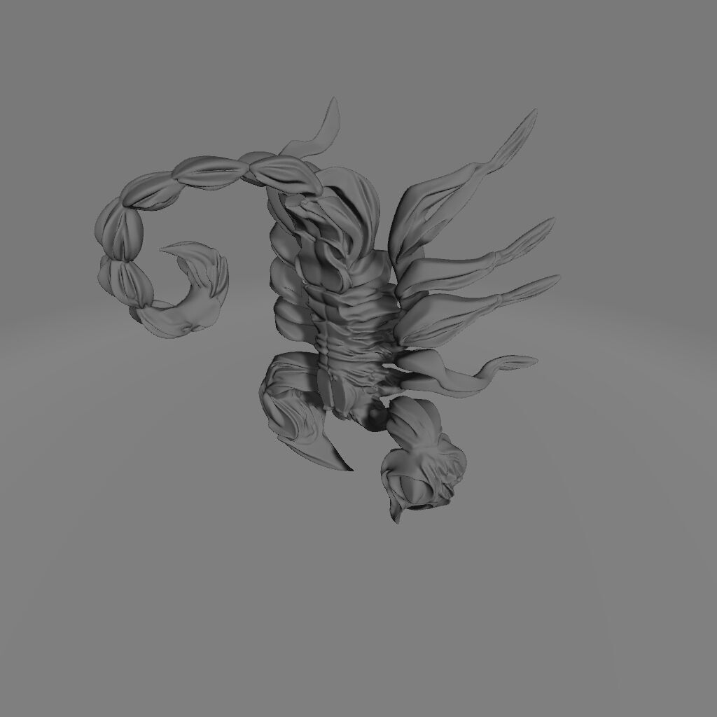 Layered Intricate Scorpion 3D print model_4