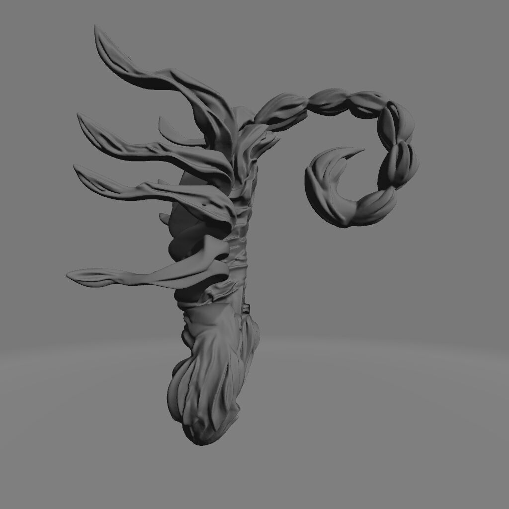 Layered Intricate Scorpion 3D print model_2