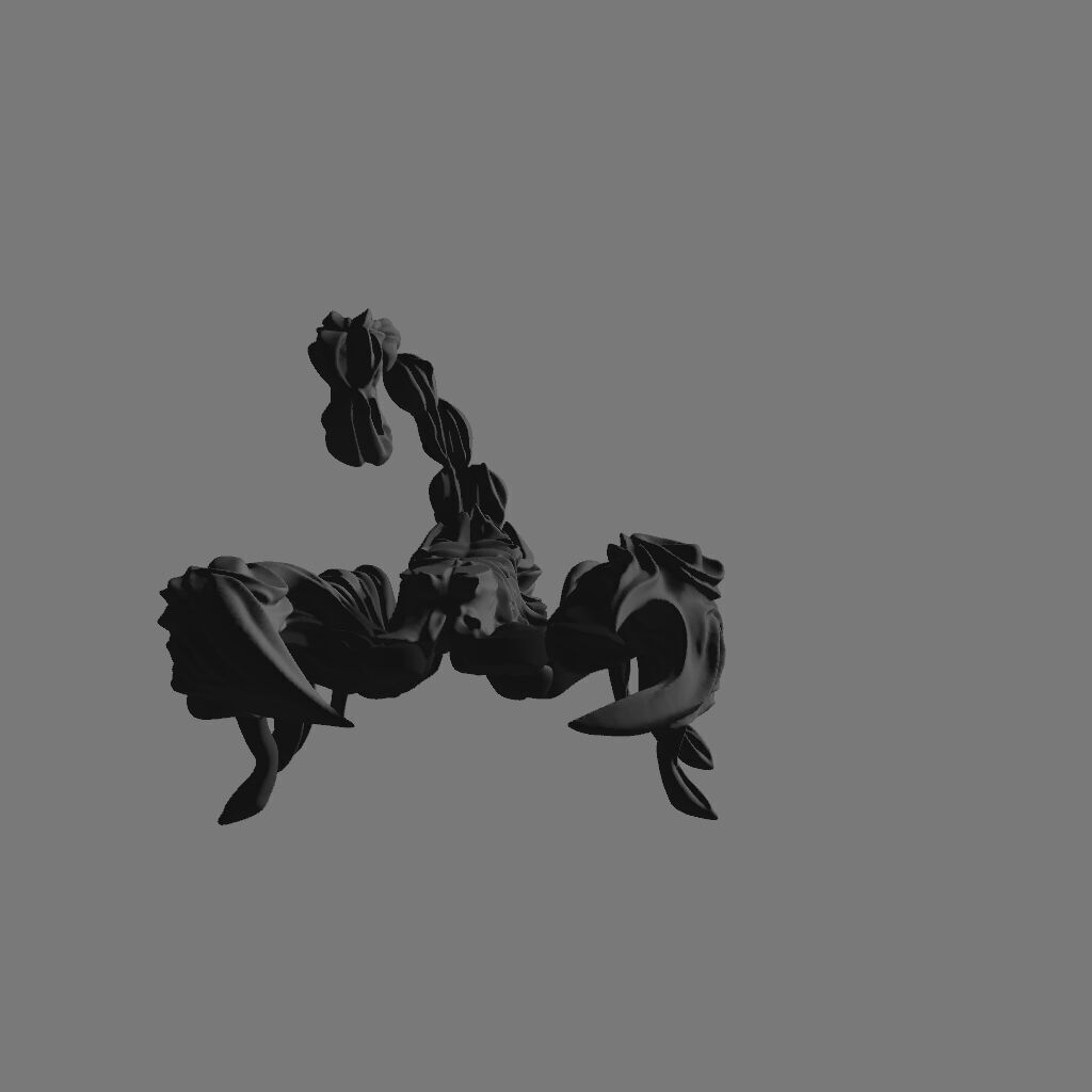 Layered Intricate Scorpion 3D print model_3