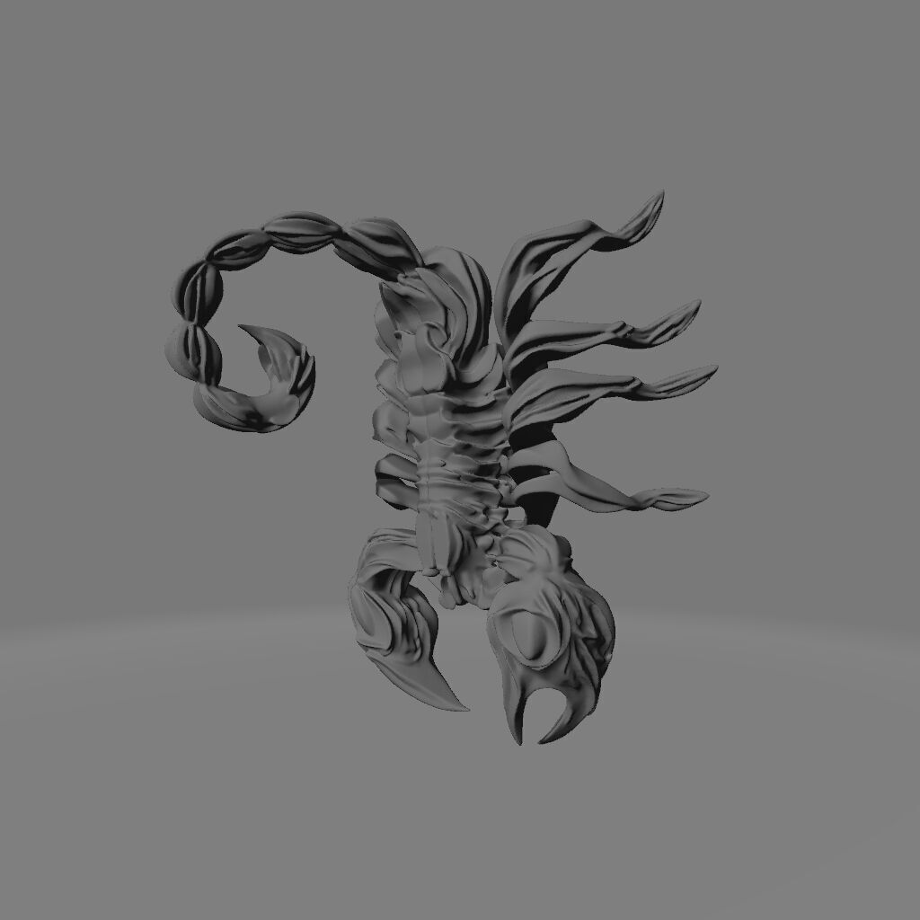 Layered Intricate Scorpion 3D print model_1