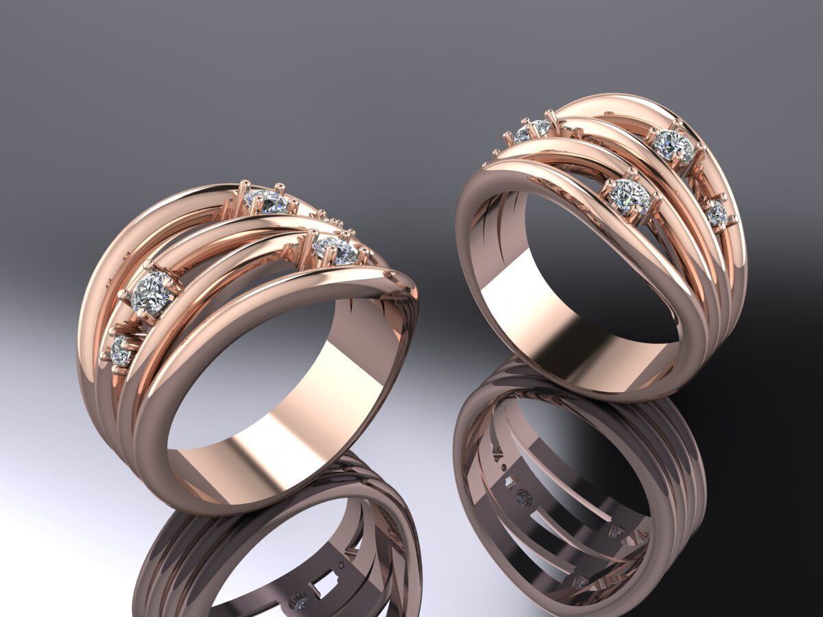 Jewelry Ring Gold 3D print model_2
