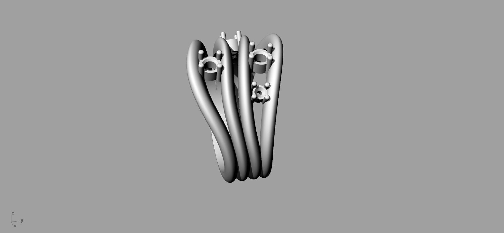 Jewelry Ring Gold 3D print model_5