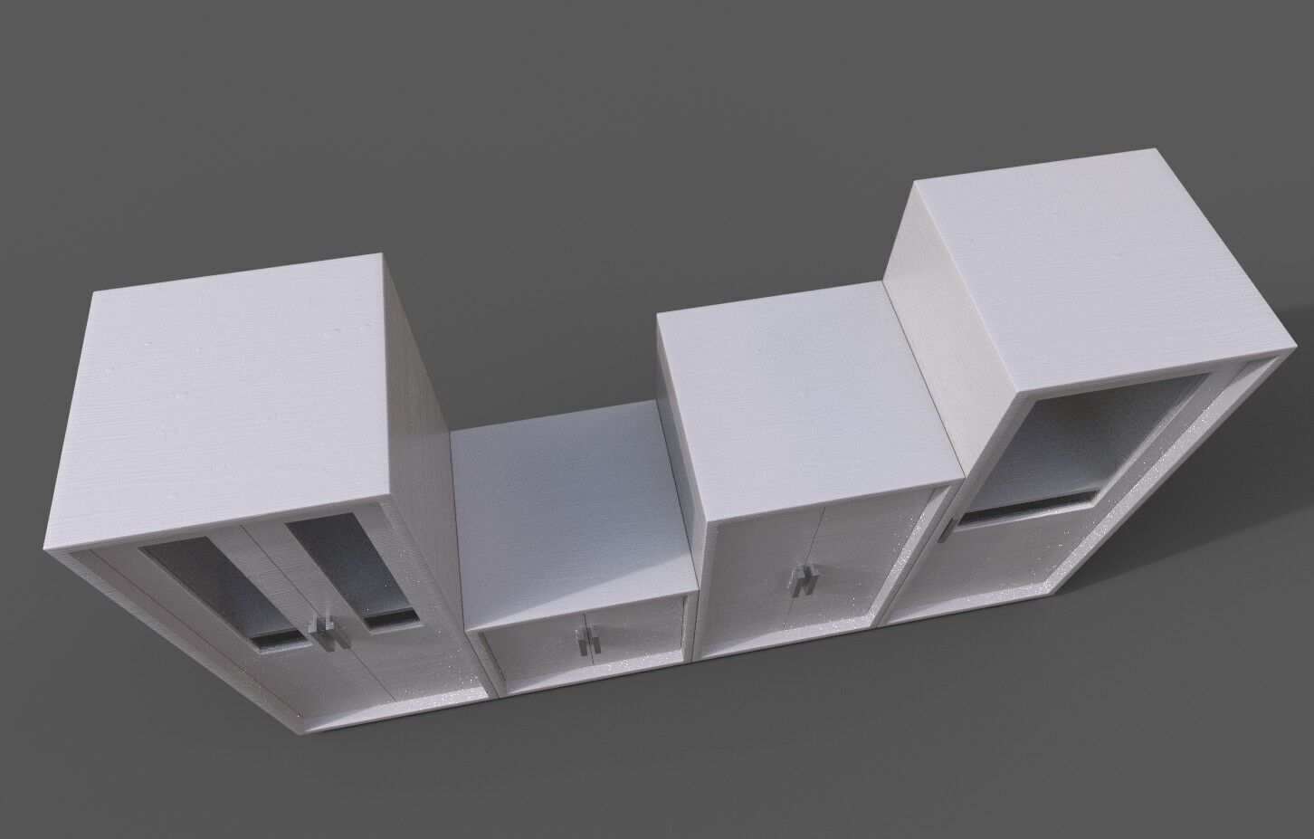 Set 2 Modern Furniture 3D Model Low-poly 3D model_6