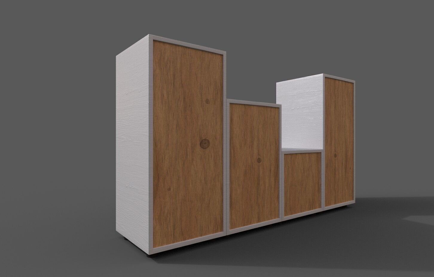 Set 2 Modern Furniture 3D Model Low-poly 3D model_5