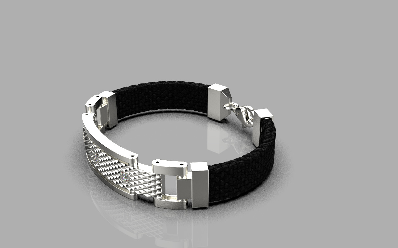 Man bracelet model 1326 3D print model_25
