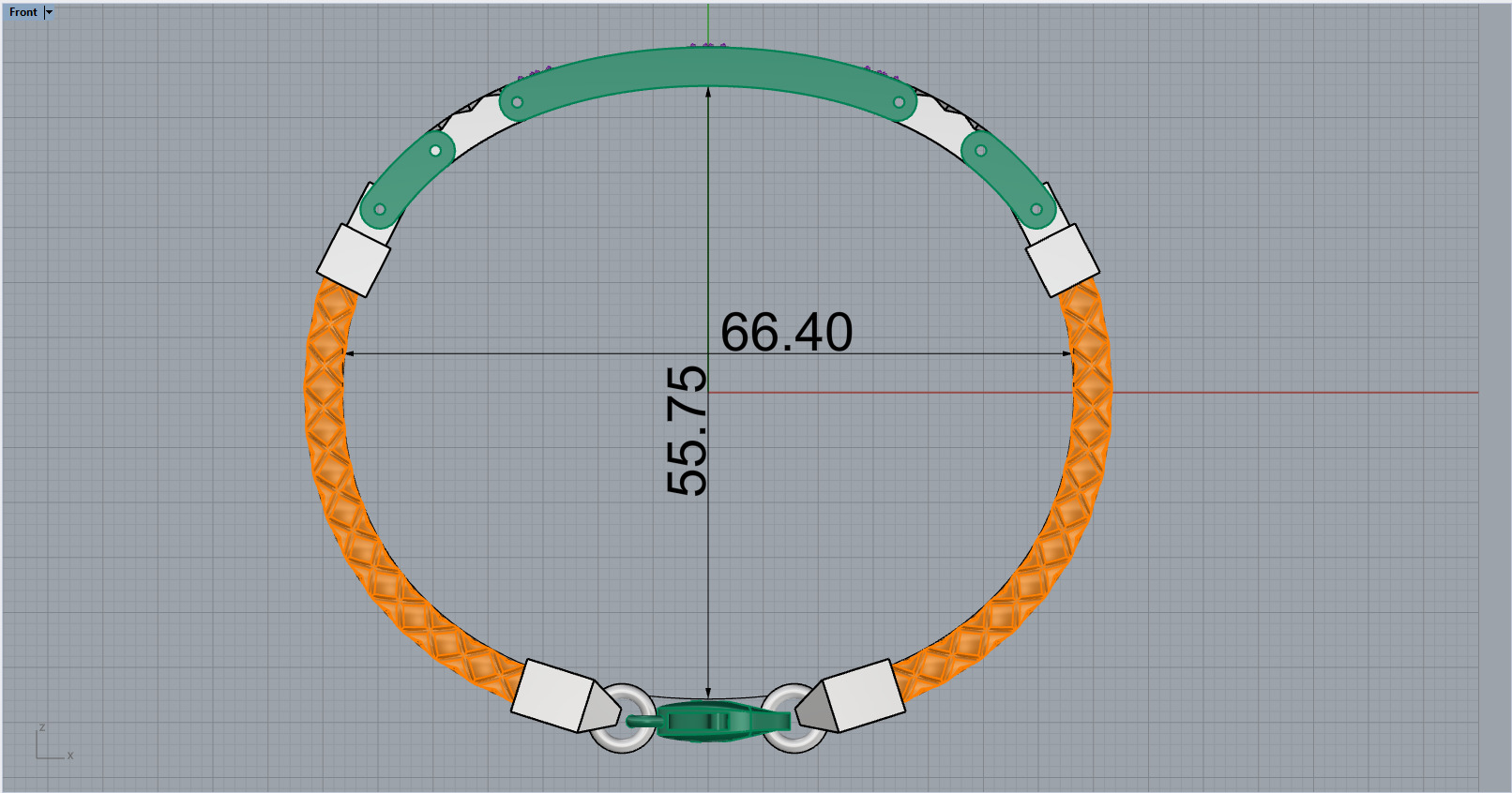 Man bracelet model 1326 3D print model_8
