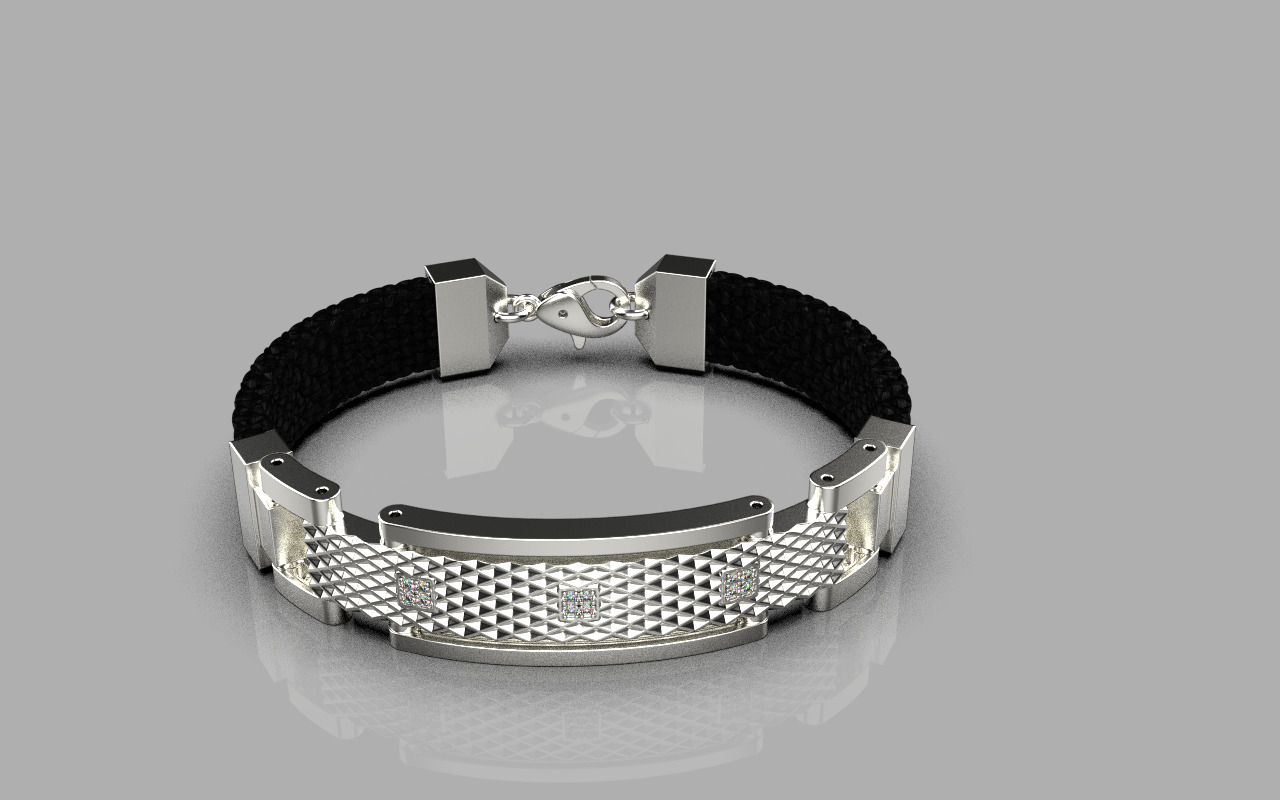 Man bracelet model 1326 3D print model_15